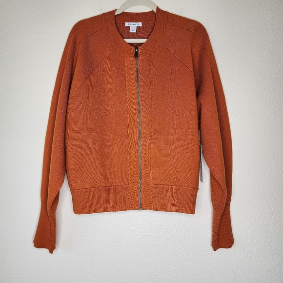 Athleta Foliage Orange Sequoia Sweater XL NWT - Picture 11 of 11